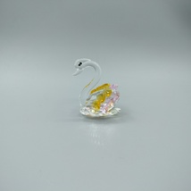Lagnlnaoy Ornaments of Crystal Swan Decor Glass Figurine for Home Symbol of Love - £10.38 GBP