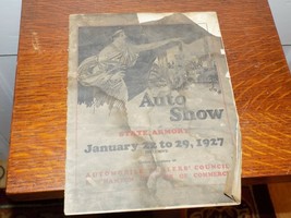 Vintage 1927 Binghamton, NY Auto Show Program - $549.09 MXN