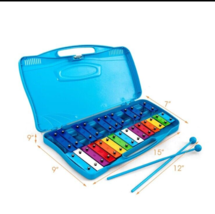 Sonart 25 Notes Kids Glockenspiel Chromatic Metal Xylophone w/ Case &amp; 2 ... - $19.68