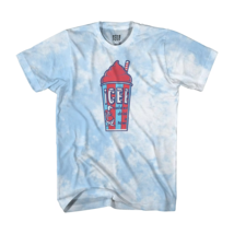 Icee Coldest drink in town cup bear NWT Large t-shirt blue white L men&#39;s... - £13.22 GBP