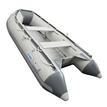 BRIS 9.8 ft Inflatable Boat Dinghy Pontoon Boat Tender Fishing Raft Gray - £762.24 GBP