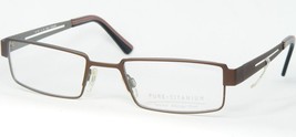 Bi 557 12 Matt Brown Tan Eyeglasses Glasses Titanium Frame 52-19-140mm (Notes) - £41.22 GBP