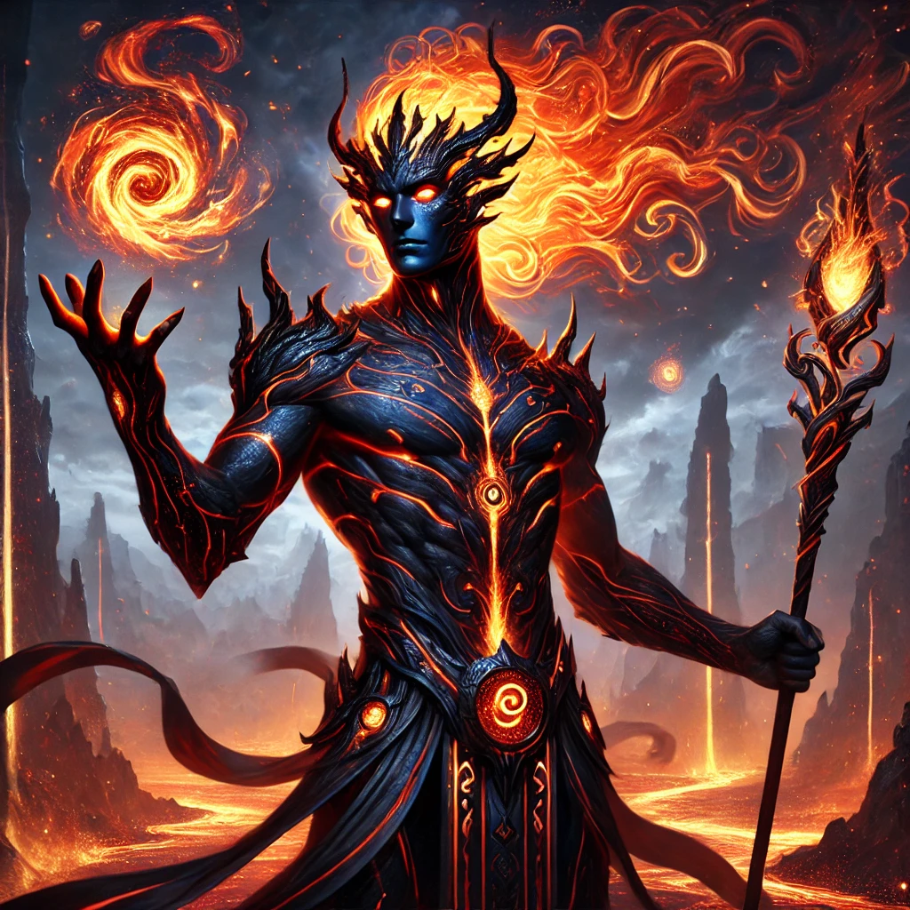 ??I​ntroducing Malik the Eternal Flame:  Male Djinn of Passion and Power - $4,483.69 MXN