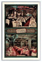 The Lobster Restaurant Dual View New York City NY NYC UNP WB Postcard Q23 - $2.92