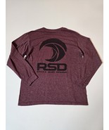 ROCKY SURF DESIGNS-&quot;YAZBEK&quot; Mexico-Long Sleeve-Burgundy-Medium Shirt-Bea... - $25.86