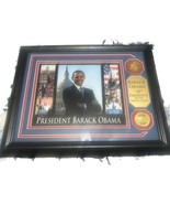 Barack Obama 44th President Photo Collage with Collector&#39;s Coins &amp; Plaque - $111.38 MXN