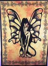 Traditional Jaipur Fairy Angel Wall Art Poster, Hippie Wall Tapestry, Indian Dor - £12.29 GBP