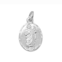 Saint Jiude (San Judas Tadeo) Medal .925 Sterling Silver - £31.96 GBP