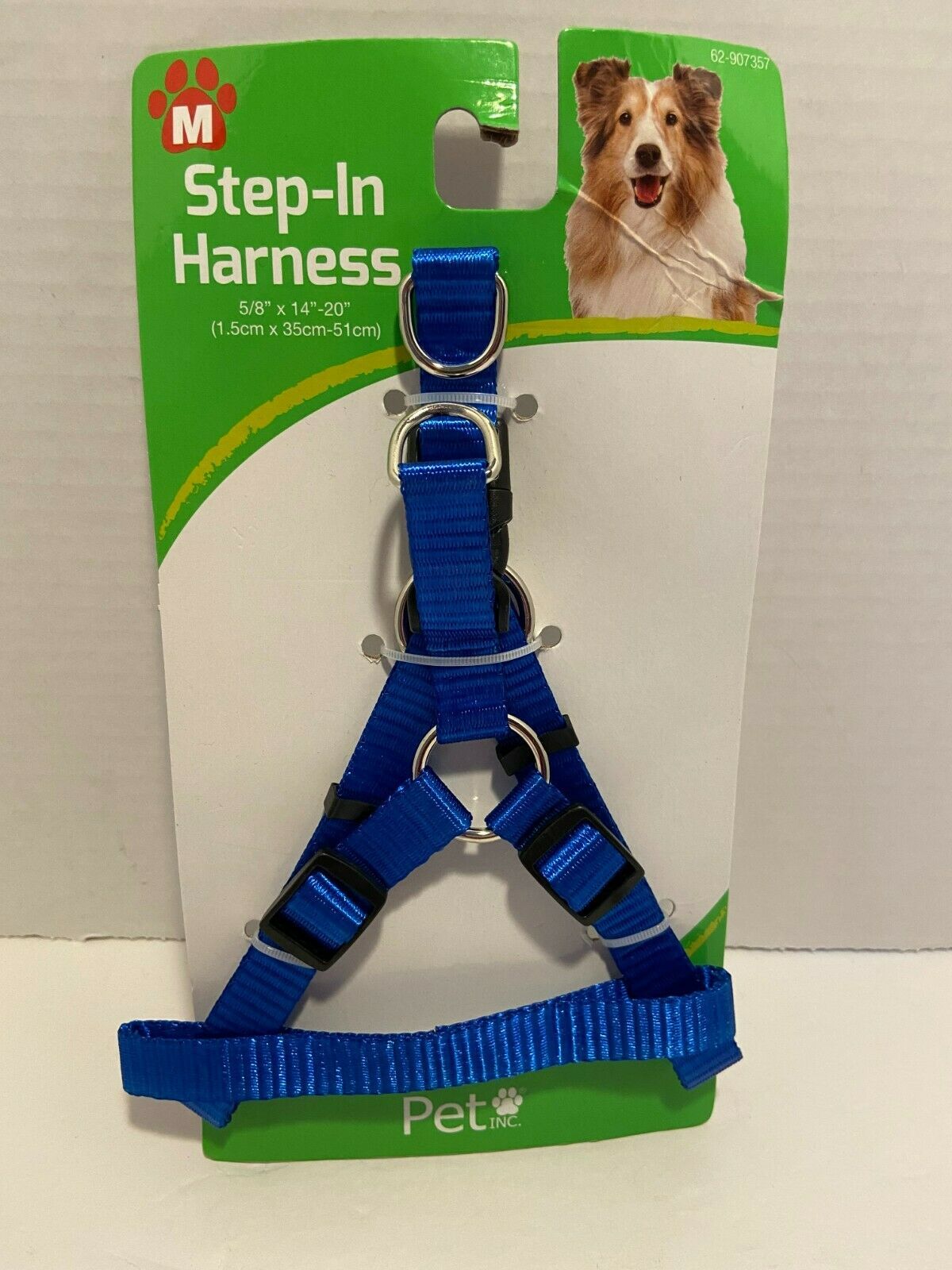 Nylon Step In Safety Dog/Puppy/Pet Animal Harness Adjustable Reflective Blue M - $5.45
