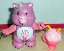 kenner CARE BEARS SHARE BEAR Poseable with shake Vintage 80&#39;s - £56.64 GBP