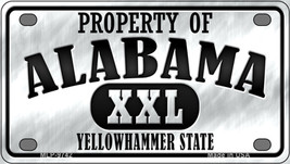Property Of Alabama Novelty Mini Metal License Plate Tag - $14.95