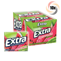 Full Box 10x Packs Wrigley&#39;s Extra Sweet Watermelon Gum | 15 Sticks Per ... - £19.91 GBP