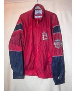 Vintage 90s Louisville Cardinals STARTER Jacket Size L Zip Out Hood Red ... - $54.02 CAD