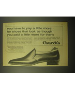 1966 Church&#39;s Cadiz Shoes Ad - You have to pay a little more - £14.78 GBP