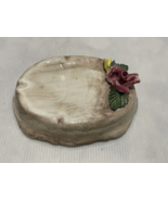Vintage Capodimonte Oval Raised Trinket Tray or Ashtray with Flowers - €8,13 EUR