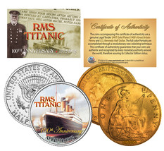 1900&#39;s Authentic TITANIC Great Britain *100th Anniversary* 2-Coin 24K UK/US Set - £9.72 GBP