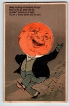 Moon Man Human Face Anthropomorphic Fantasy Paul Finkenrath PFB 1906 Embossed - £30.90 GBP