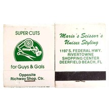 Super Cuts Mario&#39;s Scissor&#39;s Vintage Matchbooks Matches Unstruck Lot Of ... - $19.99