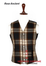 Scottish Rose Ancient Tartan VEST 5 Buttons Formal Kilt WAISTCOAT Men kilt Vest  - £30.81 GBP
