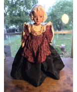Vtg 13” Folk Art DOLL Hand Stitched Painted Cloth Body Paper Mache Polish? - $33.61 CAD