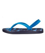 new DSG Shark Toddler Flip Flop Sandals sz 11K- 12K blue summer beach sw... - $10.79