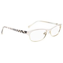 Jimmy Choo Women&#39;s Eyeglasses 44 SYC White&amp;Gold Oval Frame 52[]15 135 - $69.99