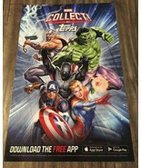 THOR HULK CAPTAIN MARVEL AMERICA NYCC EXCLUSIVE PROMO POSTER ART TOPPS L... - $16.34