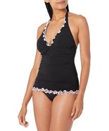 Profile by Gottex Standard Pretty Wild Solid Halter Tankini TOP ONLY Size 8 - £23.69 GBP