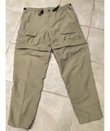 Vintage REI Beige 1980s Beige Convertible Canvas Outdoor Hike Pants 38x31 - $28.96 CAD