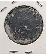 1944 A Nazi Germany 10 Pfennig - $1.40 CAD