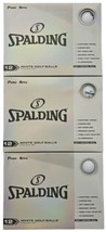 SPALDING Pure Spin White Golf Balls (Lot Of 3-12 Packs)  - £28.79 GBP