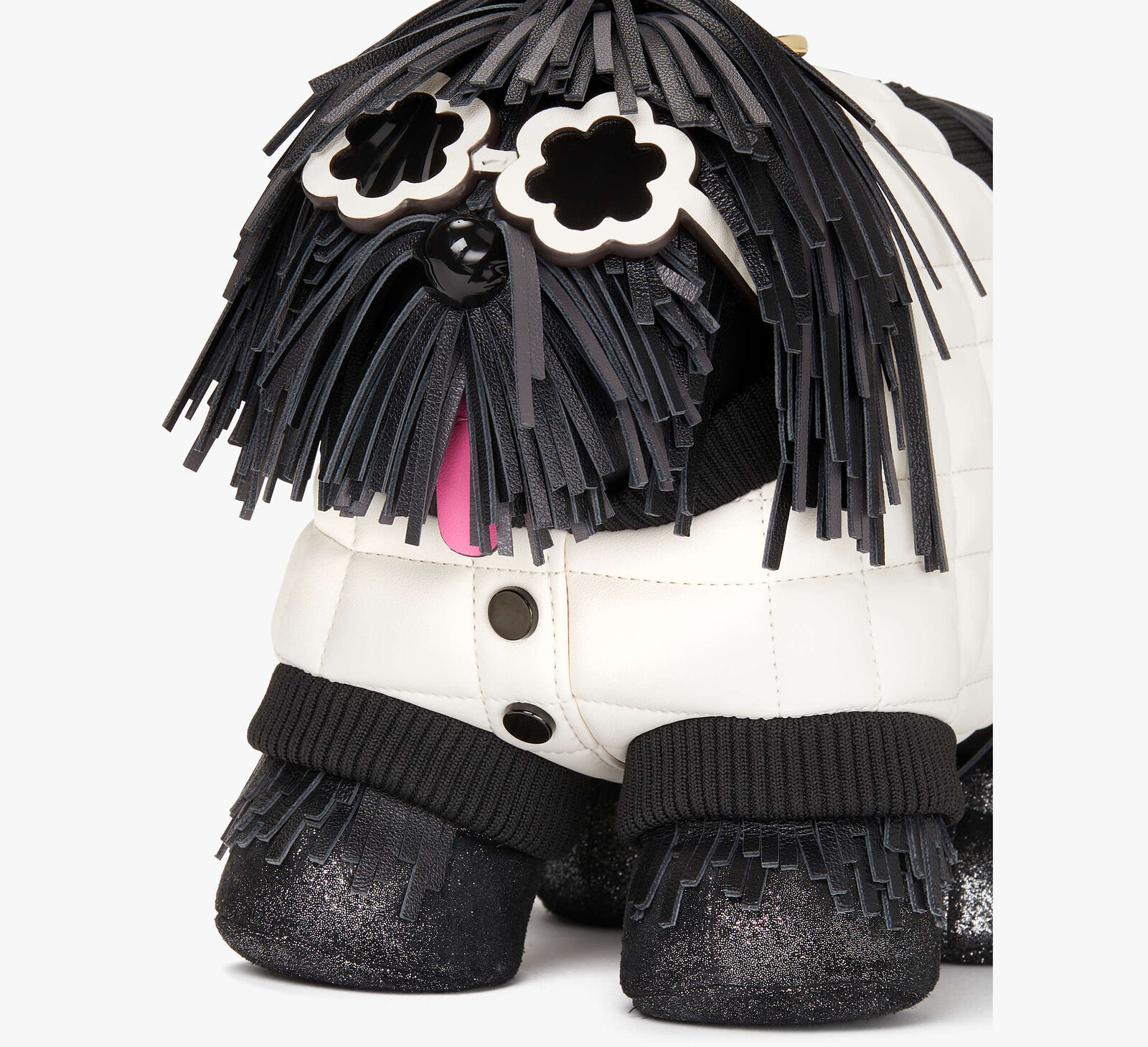 Kate Spade Shaggy Fringed 3d Dog Crossbody Clutch ~NWT~ Item image 5