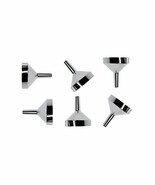 Perfume Funnel Set; 6 Units. Small Aluminum Silver Metal Fragrance Funne... - $12.27 CAD