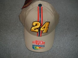 Jeff Gordon #24 DuPont Motorsport Khaki Ball cap new, w/tags - £15.41 GBP