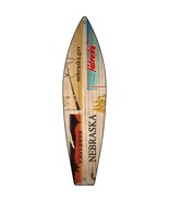 Nebraska License Plate Design Novelty Metal Surfboard Sign SB-456 - $469.01 MXN