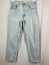 Vintage Levi&#39;s 550 Light Blue Denim Tapered Leg Red Tab Jeans Men&#39;s Sz 32x30 - £30.97 GBP