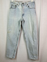 Vintage Levi&#39;s 550 Light Blue Denim Tapered Leg Red Tab Jeans Men&#39;s Sz 3... - $39.55