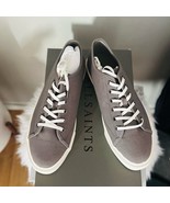 ALL SAINTS Theo Canvas Sneaker Tennis Shoe, Charcoal Gray, Size 10, NWT - $99.00
