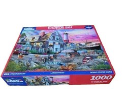 White Mountain Puzzle &quot;Harbor Inn&quot; 1000 Piece 24x30 COMPLETE 2023 - $8.90