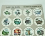 Pogs Sights of O&#39;ahu Historic Honolulu Custom Caps Sealed On Card NEW - £15.85 GBP