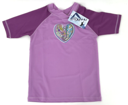 Kanu Surf Girls Size Large (12) Rashguard Swim Shirt Caroline Purple 251... - $11.86