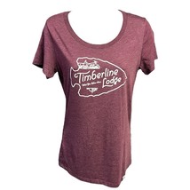 Timberline Lodge Tee Arrowhead Burgundy NEW Women Size Large Knit Pullover - $23.74