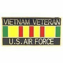 Air Force Vietnam War Veteran Ribbon Usaf Lapel Pin - $18.99