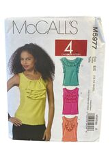 McCall's M5977 Misses Ruffled Tops Blouse Size EE (14-16-18-20) - $7.67