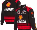 2024 Nascar  Joey Logano Shell Pennzoil Full-Snap Twill  Jacket  Black J... - $159.99