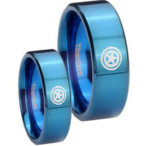 coi Jewelry Titanium Captain America Ring-179 - £55.94 GBP
