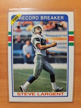 1989 Topps #4 Steve Largent - Record Breaker - Seattle Seahawks - NFL - £1.42 GBP