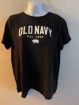 Women&#39;s Old Navy  Crew Neck Short Sleeve Logo T- Shirts Size M,L  NWT - £9.15 GBP