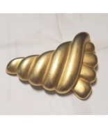 Vintage  Signed AFJ 2-3/4&quot; Gold Tone Brooch Costume Jewelry - €28,30 EUR