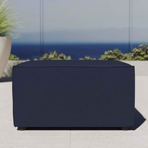 Navy Saybrook Patio Sectional Ottoman By Modway, Model Number Eei-4211-Nav. - £136.82 GBP